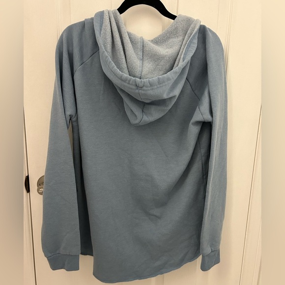 Tall Ships Trading Company Soft Blue Pull-Over Hoodie Sweatshirt, Sz L - Picture 4 of 7